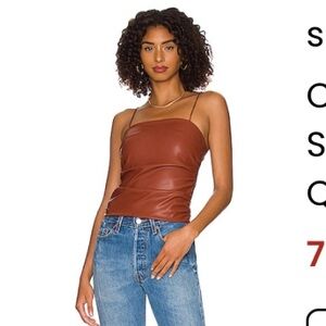 Superdown leather top